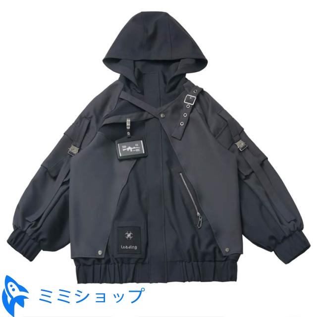 ジャージ ジャケット 機能服 ビジュアル系 男女兼用 パーカー フード