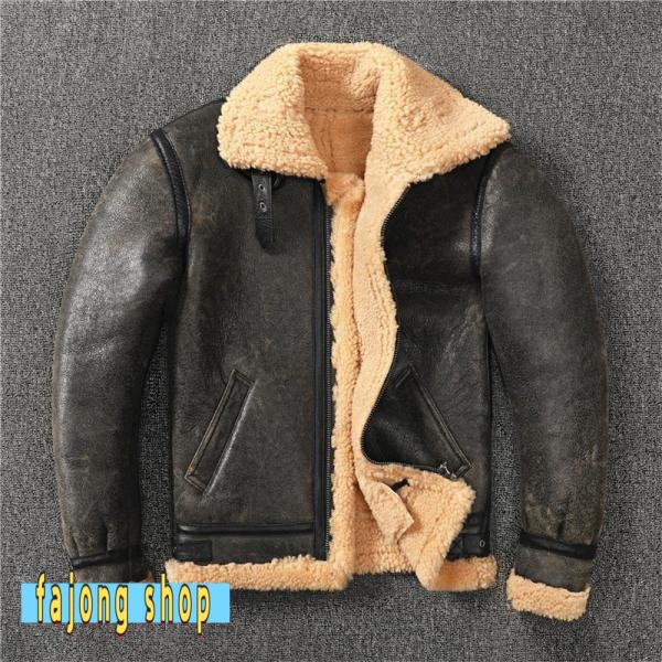 3　本革フライトジャケット　本革 羊革　本皮 メンズ 　防寒 3 本革フライトジャケット 本革 羊革 本皮 メンズ 防寒