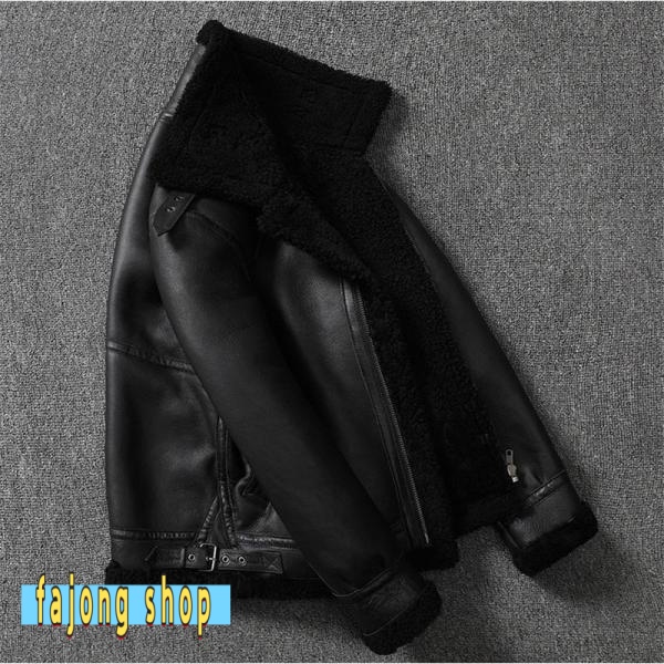 3 本革フライトジャケット 本革 羊革 本皮 メンズ 防寒