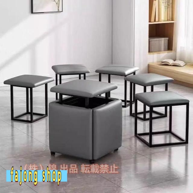 1省スペース 積み重ね可能な小さなスツールコンパクトフットスツール北欧ファッションダイニングテーブルソファスツール寝室の取