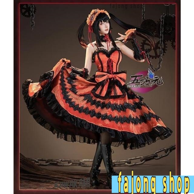 猫屋小舗　デート・ア・ライブ コスプレ　時崎狂三　衣装 　※ウィッグ　鞋　追加可