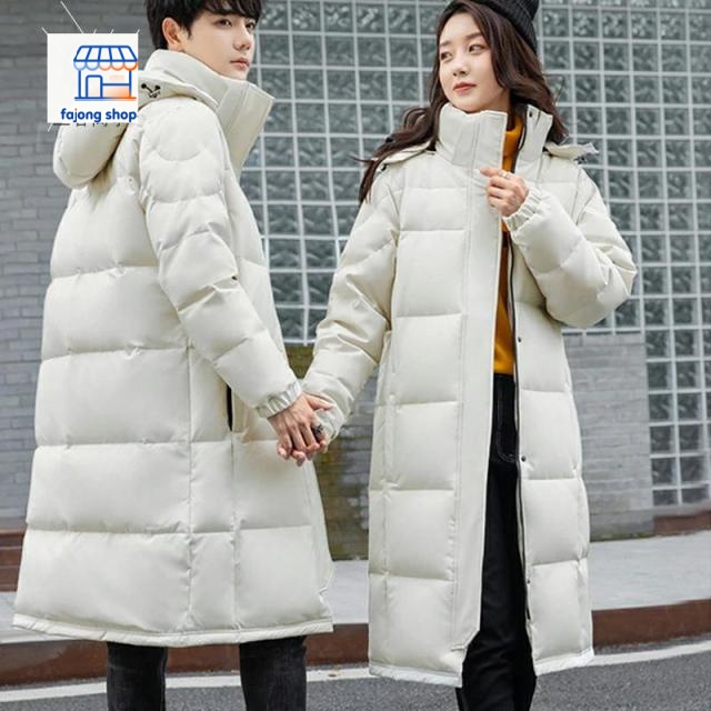 ダウンジャケット おしゃれ メンズ レディース フード付き ロング丈 ダウンケット 厚手 暖かい アウター 20代 30代 40代 女性 男性着 ダウンコート 大きいサイズ S M L XL 2XL 通勤着 ホワイト 白 黒 ブラック オーバーコート ファッション 冬服 冬コート 長袖 冬ジャケット