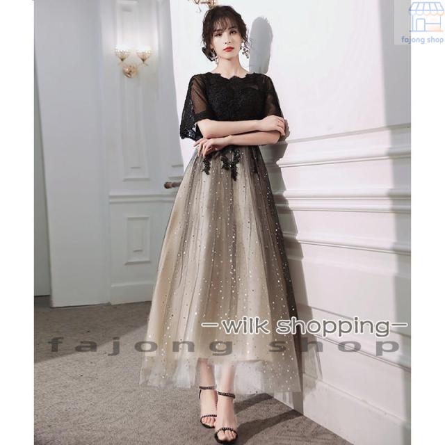 パーティードレス 結婚式 袖あり 40代 20代 10代 韓国風 フォーマルドレス OLスーツ レディースワンピース お呼ばれ 二次会 披露宴 謝恩会 上品 着痩せ