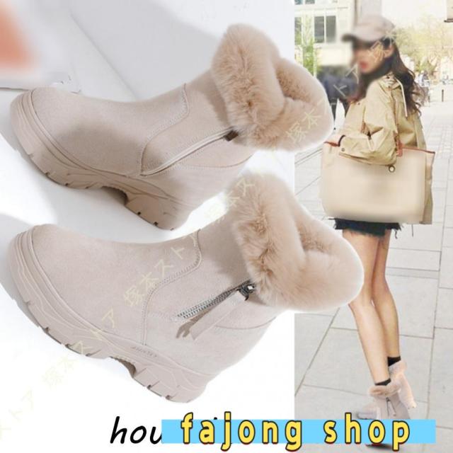 スノーブーツ レディース 防水 防滑 滑らない スノーシューズ スニーカー 小さいサイズ 軽量 滑り止め アウトドア 雪靴 綿靴 冬用 防寒 保暖 ウィンターブーツ