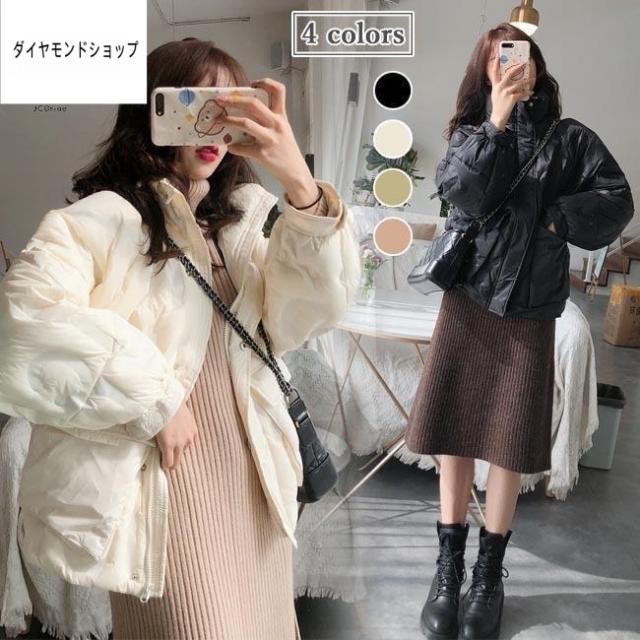 ダウンジャケット レディース ダウンコート ハイネック ジャケット ダウン 冬 コート 体型カバー 防寒服 冬ジャケット 可愛い 冬コート レトロ