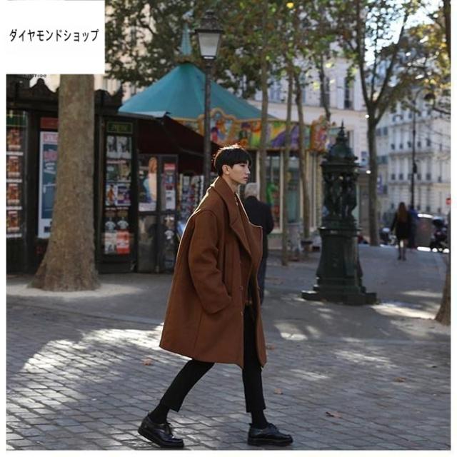 チェスターコート メンズ ゆったり コート 秋冬 ラシャコート レトロ