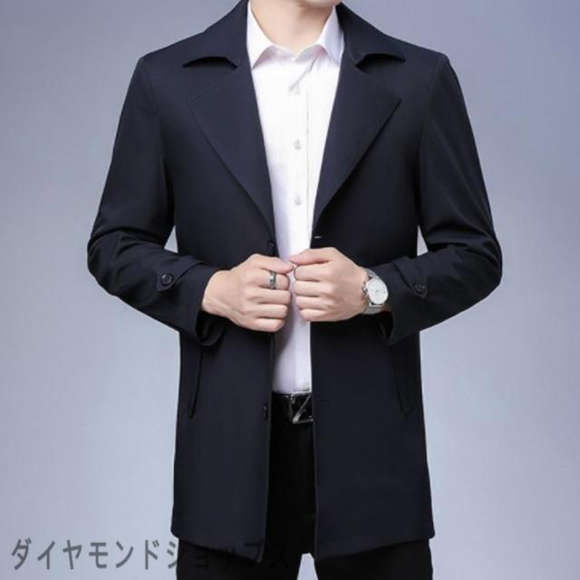 ビジネスコート メンズ 春秋　メンズ無地 カジュアル メンズアウター　メンズ　ジャンパー 30代40代 50代 60代