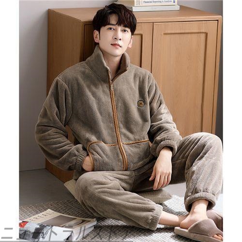 もこもこ パジャマ メンズ 冬用 モコモコ ルームウェア メンズ 長袖 ルームウェア もこもこ メンズ 冬 ブランド おしゃれ パジャマ メンズ