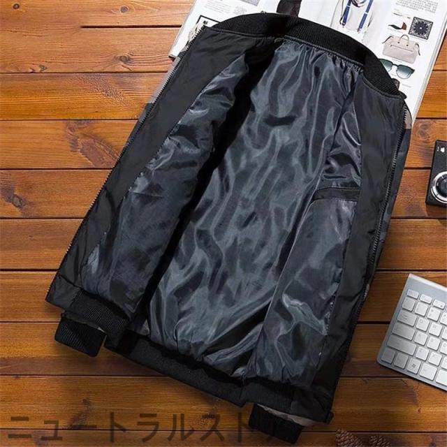 中綿ジャケット メンズ ジャケット 防寒着 冬 ブルゾン 防風 撥水 ショート アウトドア 通勤コート 中綿コート 中綿入り 迷彩 前開き ダウン入り