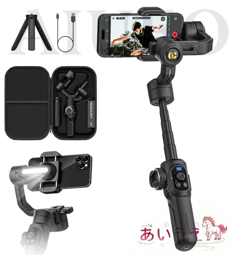 スマホ 三脚 3軸 ジンバル 電動スタビライザーiPhone＆Android用スマートフォンハンドヘルドジンバル