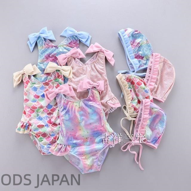キッズ 水着 ワンピース ビキニ タンキニ 女の子 スイムキャップ スイムウェア スカート 花柄 かわいい 幼稚園 保育園 海水浴 練習用 プール 水泳 水遊び