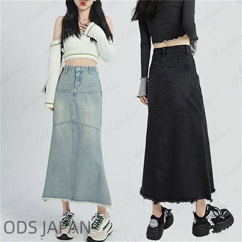 デニムスカート スカート ロングスカート マーメイドスカート タイトスカート ボトムス レディース ハイウエスト スカート マキシスカート おしゃれ スリム リゾート きれいめ 細みせ 可愛い プレゼント デイリー 普段着 シンプル 大きいサイズ 春 夏 秋