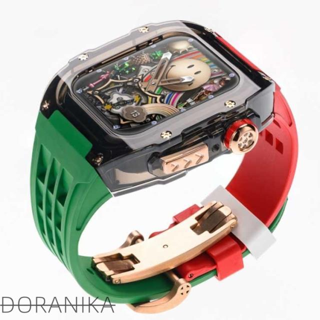 46mm apple メンズ watch ケース 一体型 バンド一体型 ケース一体型 45mm ベルト アップルウォッチケース アップルウォッチ 【S_2