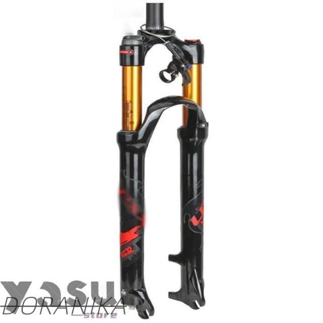 バイクフロントフォーク、26 /27.5インチ自転車サスペンションフォーク 