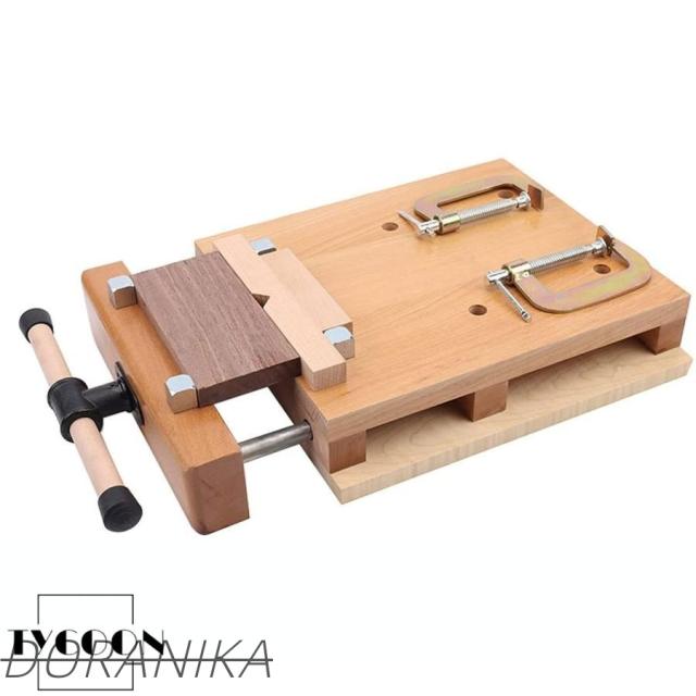 家庭用 diy 作業台 木工 調整可 クランプ式 台上型 木工 バイス 万力 無垢材 木工 作業台?工芸用作業台 ポータブル バイス、木材を固定して加工作業 組み立ては
