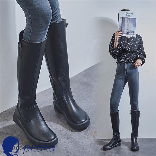 ロングブーツ ジョッキーブーツ レディース ウエスタンブーツ 靴 ブーツ 革靴 エンジニア ロング カジュアル シューズ 美脚 PU 防寒_6