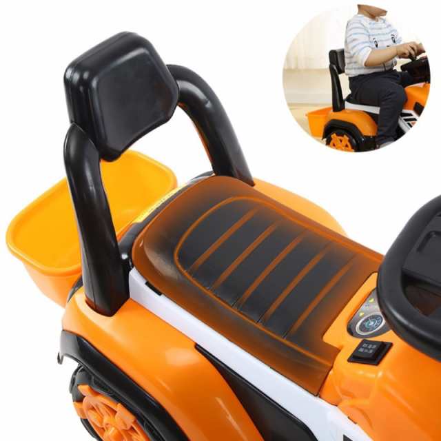 電動乗用ショベルカー バケット操作 アーム可動 乗用ラジコン 充電式 働く車 工事車両 重機 子供用 乗用玩具 乗り物 クリスマス お誕生日 プレゼント_5