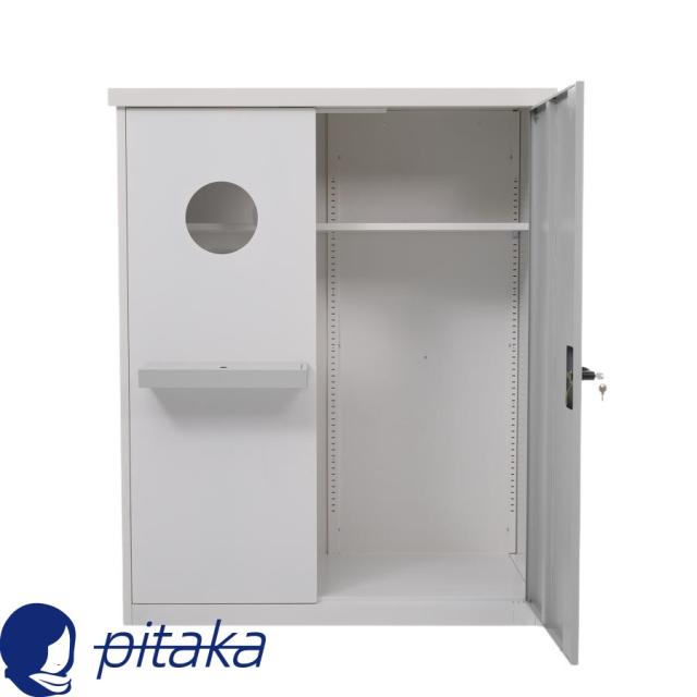戸外収納庫 倉庫 大型物置 屋外 防水/耐侯 収納可能 ガーデン/庭/田畑/農場 頑丈 大容量 専用キー付き 小物ケース付き 123*61*150cm_17