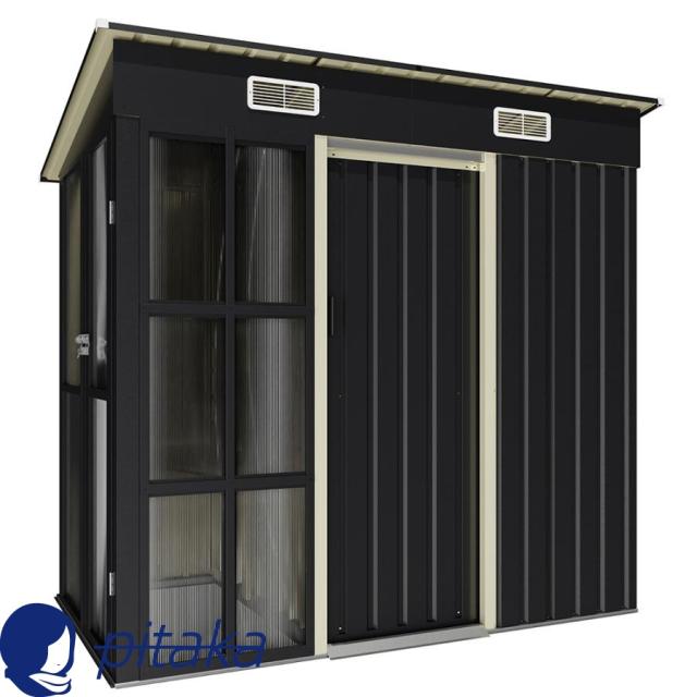 温室付き物置 屋外 大型 倉庫 大型物置 戸外収納庫 屋外収納 物置 防水