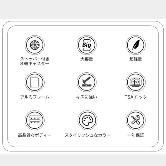 Mサイズ キャリーケース スーツケース キャリーバッグ USBポート付き アルミ ストッパー付き カップホルダー付き 超軽量 TSAロック搭載 360度回転 中型 4日-7日宿泊 旅行用 ビジネス 出張 人気 suitcase 一年間保証_1