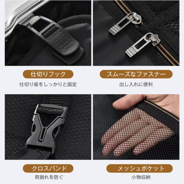 Mサイズ キャリーケース スーツケース キャリーバッグ USBポート付き アルミ ストッパー付き カップホルダー付き 超軽量 TSAロック搭載 360度回転 中型 4日-7日宿泊 旅行用 ビジネス 出張 人気 suitcase 一年間保証_5