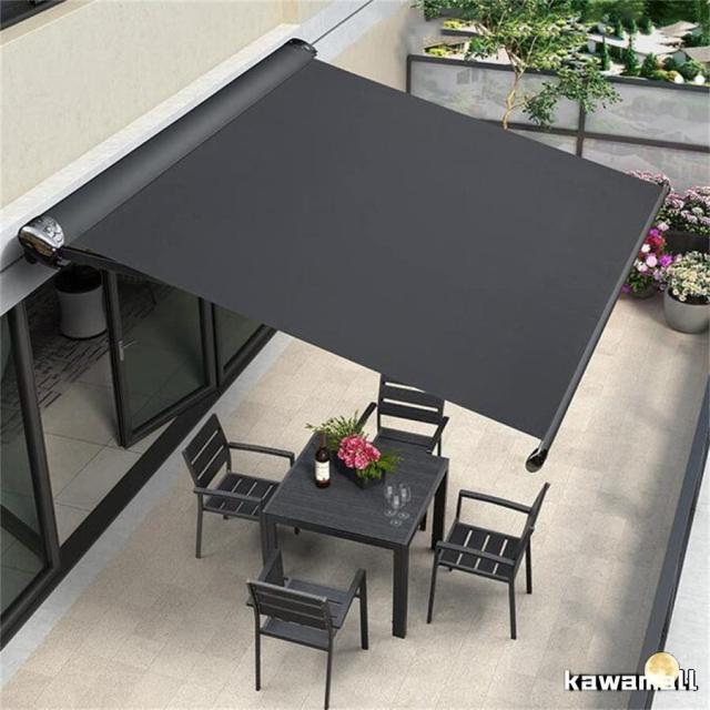 新機能オーニング 屋根 後付けパティオ 2m/3m/4m格納式日よけ パティオ手動ガーデンオーニング後付けベランダ 雨除け オーニング 手動ガゼボ キット庭サン