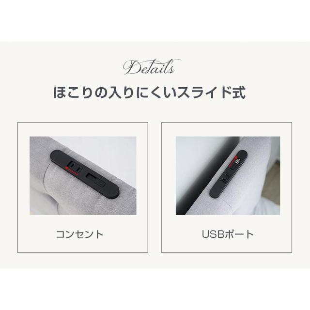 ファブリックベッド ベッドフレームのみ ダブル 引き出し付き シングルベッド 布貼りベッド かわいい 木製 アイアン 大人用 組立簡単 お客用ベッド_8