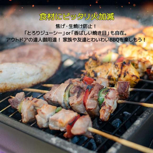バレル式バーベキューコンロ 温度計で検温可能 ローストラック付き 焼き、燻製、蒸し3WAY 8-12人用 棚板 タイヤ追加 移動楽々 アウトドア キャンプ グランピング_5