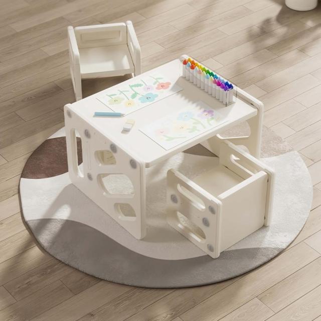 テーブル 子供用 デスク+チェア3点セット 5way 子供机 テーブルセット 学習デスク 幼児机 組立簡単 キッズテーブル 子供チェア キッズデスク 学習デスクセット