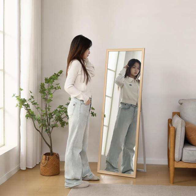 全身鏡 全身ミラー 50×150cm 玄関 姿見 軽量 おしゃれ スタンド 壁掛け 立て掛け DIY 自撮り鏡 鏡 壁掛け鏡 全身鏡 飛散防止加工 全身ミラー スリムミラー