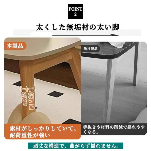 折り畳みテーブル おしゃれ 北欧風 原木調 木製 小型テーブル 折りたたみテーブル 軽量 省スペース 子供テーブル ミニテーブル センターテーブル_4