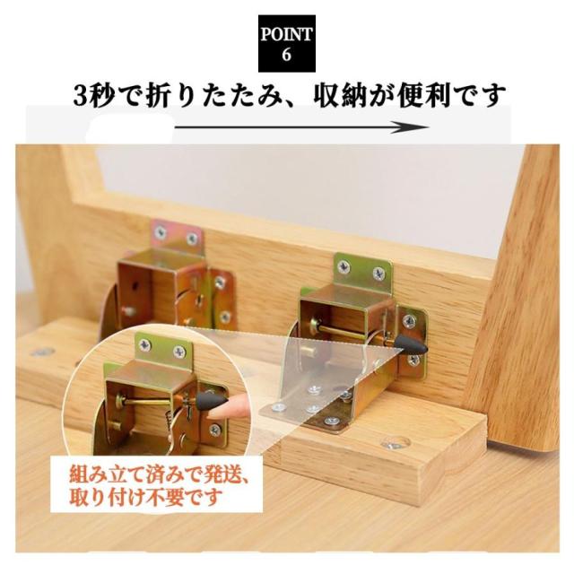 折り畳みテーブル おしゃれ 北欧風 原木調 木製 小型テーブル 折りたたみテーブル 軽量 省スペース 子供テーブル ミニテーブル センターテーブル_8