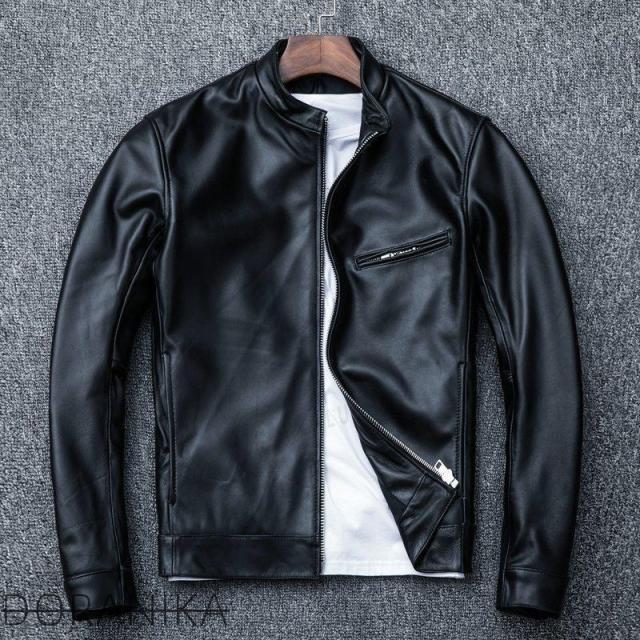 革ジャン レザージャケット メンズ バイク ライダース 羊革 シングル ショート スリムタイプ 細身 ブランド ジャケット ミリタリー レザーコート