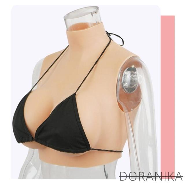 女装 ゲル充填 コスプレ Hカップ シリコンバスト おっぱい シリコーン シリコンバスト 偽乳 ぷるぷる偽乳 着るだけで理想の美胸に 肌の露出対策 ハ_10