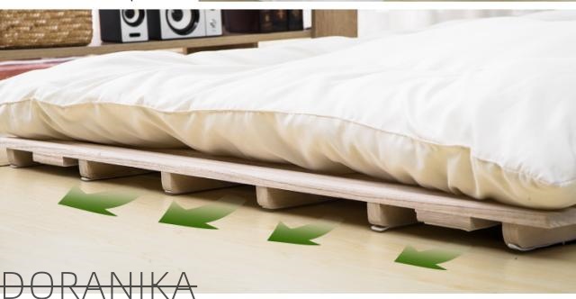 すのこベッド シングル2つ　折りたたみ すのこ　桐ベッド　2つ折畳みベッド　オールシーズンには涼しい 家具　湿気/カビ対策 除湿　桐　掃除簡単　布団干し 新生活_3