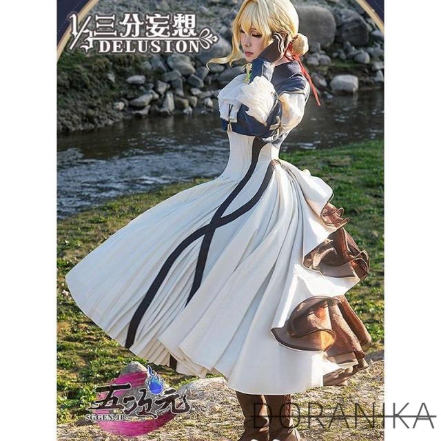 三分妄想　ヴァイオレット・エヴァーガーデン　ヴァイオレット　コスプレ　衣装 2.0Ver 　※ウィッグ　靴　手甲　追加可能
