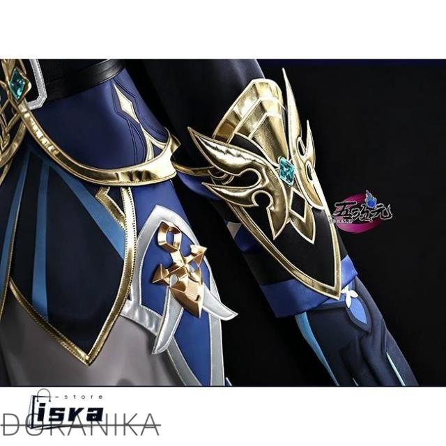 原神 五次元 ローエン コスプレ 衣装 ウィッグ付き Lサイズ 五次元 原神 コスプレ ローエン 衣装 ※ウィッグ 靴 追加可能の通販はau