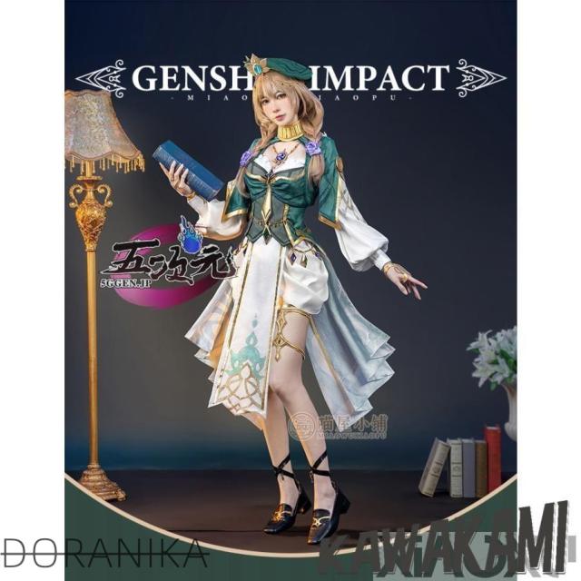 猫屋小舗　原神　コスプレ　リサ　葉に隠れし芳名　新スキン　衣装　コスプレ　※ウィッグ　靴　追加可