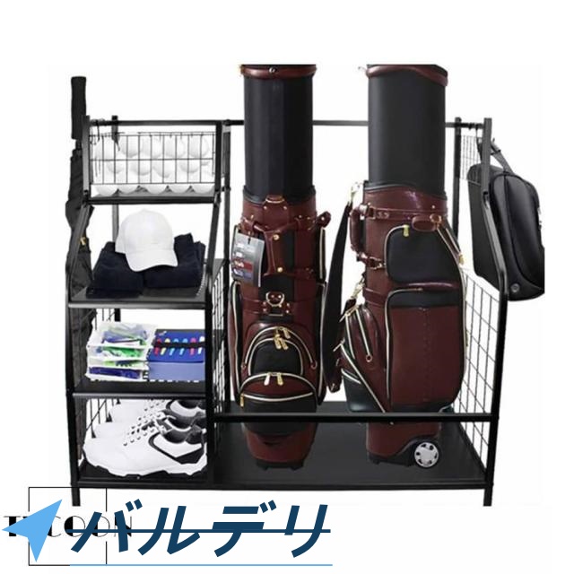収納ラック、収納ラック ゴルフボールバッグ ガジェットオーガナイザー ディスプレイスタンド ゴルフ用品アクセサリー ガレージゴルフ_2