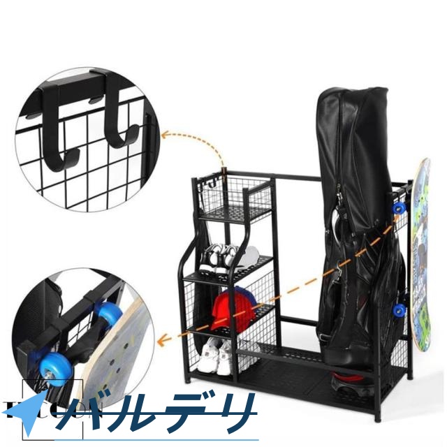 収納ラック、収納ラック ゴルフボールバッグ ガジェットオーガナイザー ディスプレイスタンド ゴルフ用品アクセサリー ガレージゴルフ_3
