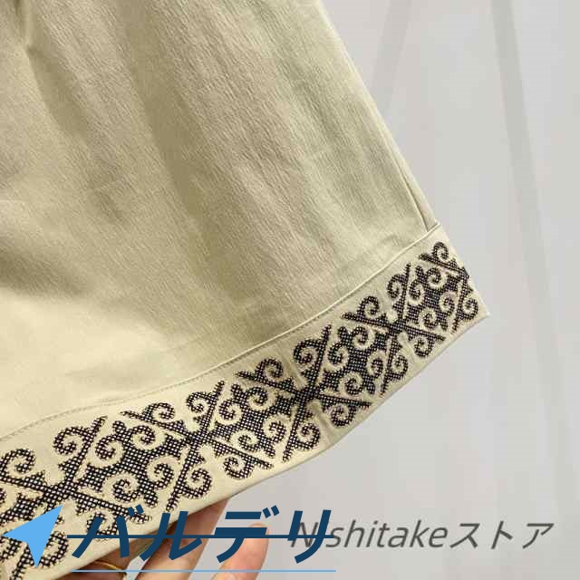 レディース夏用 民族風刺しゅうが格好のいい A生産ライン影ぼうし ご機嫌酉の方角 ゆったり広広としたズボン下 か細い成り行き 心地よい 弾力性酉の方角 好いたらしいさる股引き