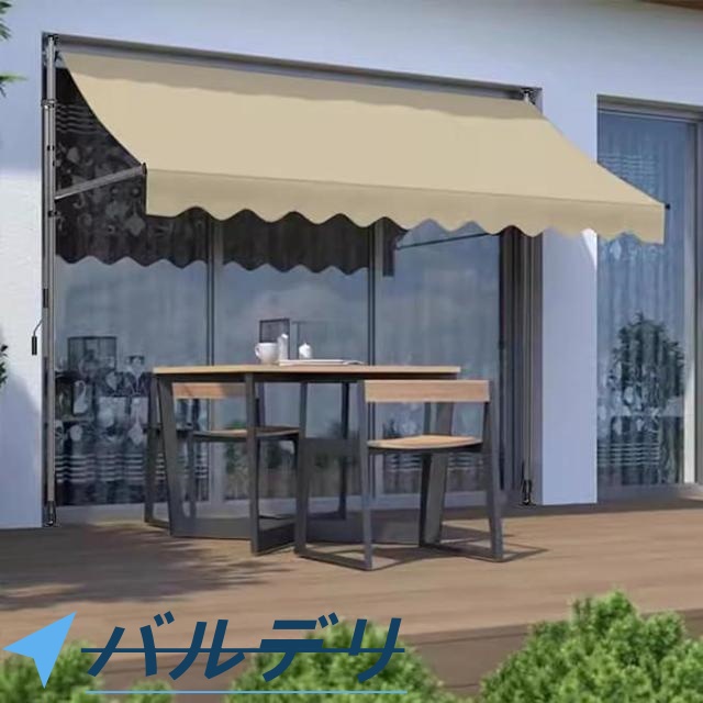 オーニングテント つっぱり日よけ 2m/2.5m/3m/3.5m/4m スクリーン式 突っ張り式 巻き取り式 つっぱり式 自立式サンシェード 角度、高さの調節が可能 サンシェー_17