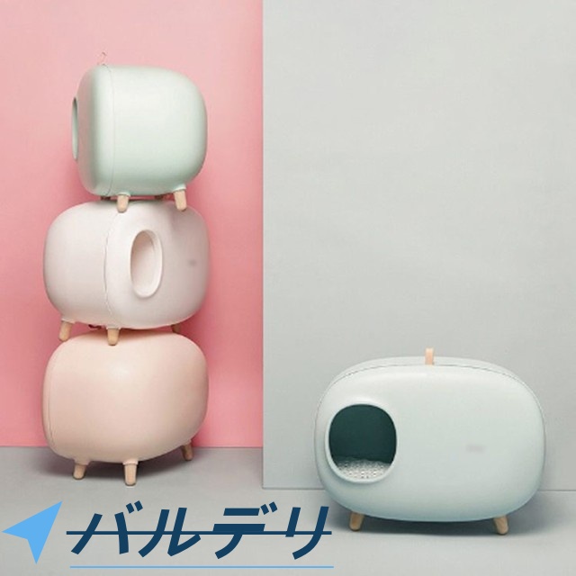 猫トイレ本体 ねこトイレ ネコトイレ フルカバー ボックス スコップ付き 飛び散り 防止 脱臭 インテリア ドーム型 隠す 猫用トイレ キャットトイレ 大型 目隠し ネコ 白 ホワイト ペットトイレ 猫用品 大きい お掃除簡単 おしゃれ_4