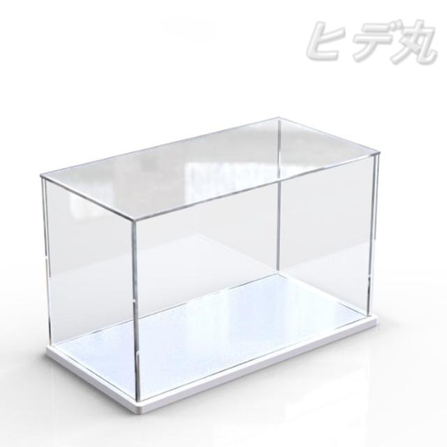 アクリルケース W600mm×H600mm×D600mm 板厚3mm 台座あり厚10mm 長方形 スパイク アクリル板 アクリルケース クリアボックス クリア プラスチックケース 透明ケース 収納 アクリルボックス