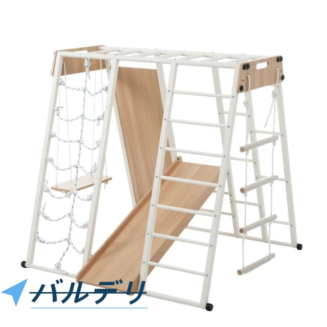 OSJ 金属製 ジャングルジム すべり台 滑り台 折りたたみ 耐荷重150kg コンパクト 多機能 屋内 室内用 大型遊具 室内遊具 キッズ 子供 誕生日プレゼント おもちゃ