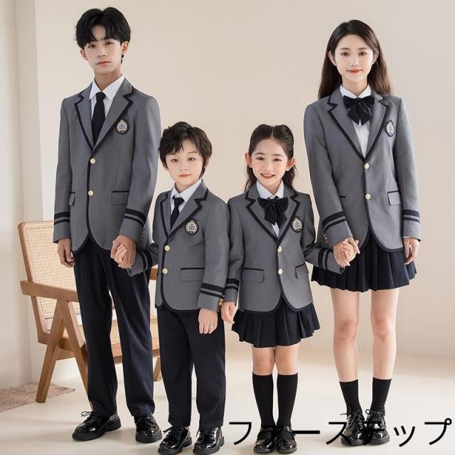 卒業式 フォーマルスーツ 男の子 女の子 子供スーツ セット キッズ スーツ スカート 長ズボン フォーマル こども セットアップ キッズスーツ ブレザー 発表会_6