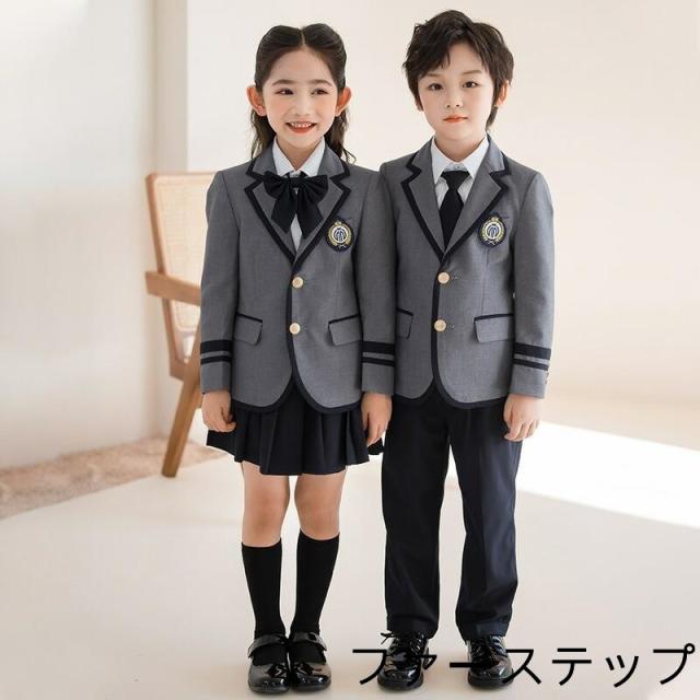 卒業式 フォーマルスーツ 男の子 女の子 子供スーツ セット キッズ スーツ スカート 長ズボン フォーマル こども セットアップ キッズスーツ ブレザー 発表会_7