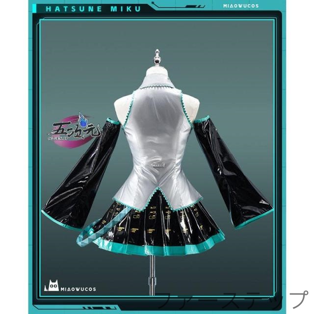 猫屋小舗　ボーカロイド　初音ミク　コスチューム　通常V　コスプレ衣装　中国公式許可あり　通常Ver　※ウィッグ　髪飾り　ヘッドホンセット　靴　追加可能_2
