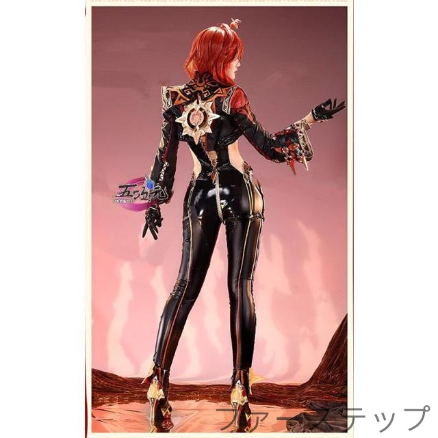 三分妄想 原神 コスプレ マーヴィカ 炎神 衣装 ※ウィッグ 靴 追加可