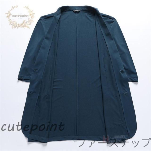 サマージャケット メンズ 接触冷感 7分袖 40代 50代 夏ジャケット 七分袖 半袖 薄軽 テーラードジャケット ブレザー 父の日_12
